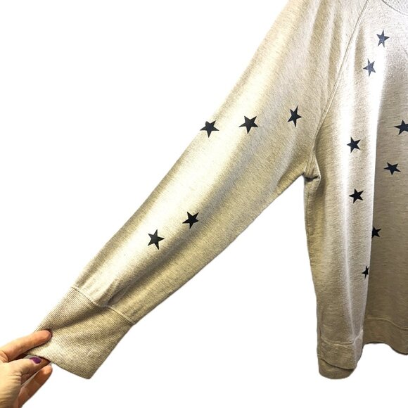 Cozy Workshop Republic Grey Star Print Sweatshirt | Soft Pullover | Plus Size 1X - Picture 2 of 7